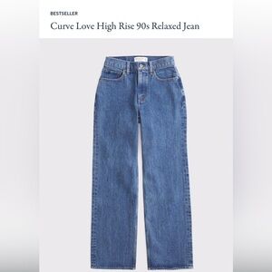 Abercrombie & Fitch High Rise '90s Relaxed Jeans - Denim  27  Bestseller Now NWT